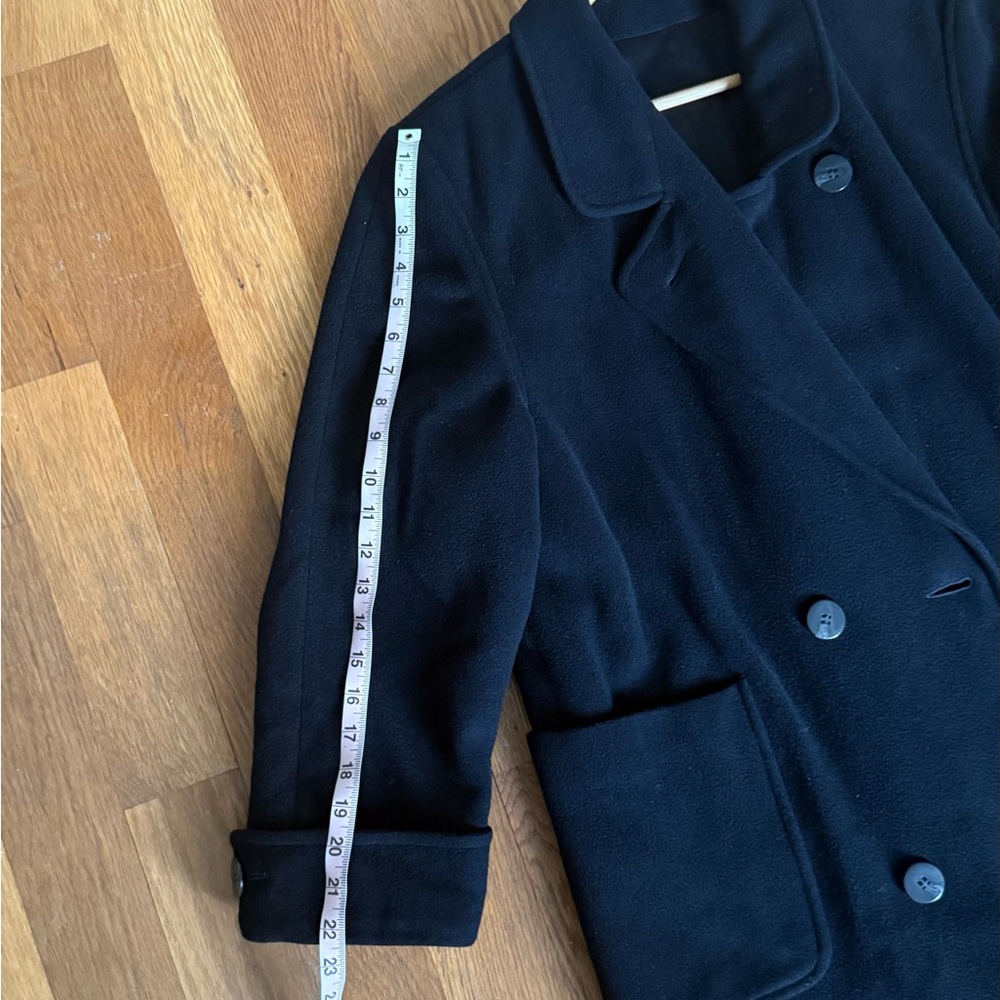 Black Regency Cashmere Double Breasted Trench Coat, Very Warm - 10 - Picture 7 of 8